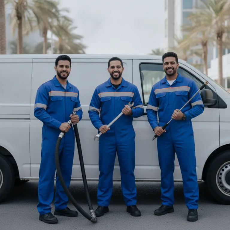 شفط بيارات فريق في مدينة زايد